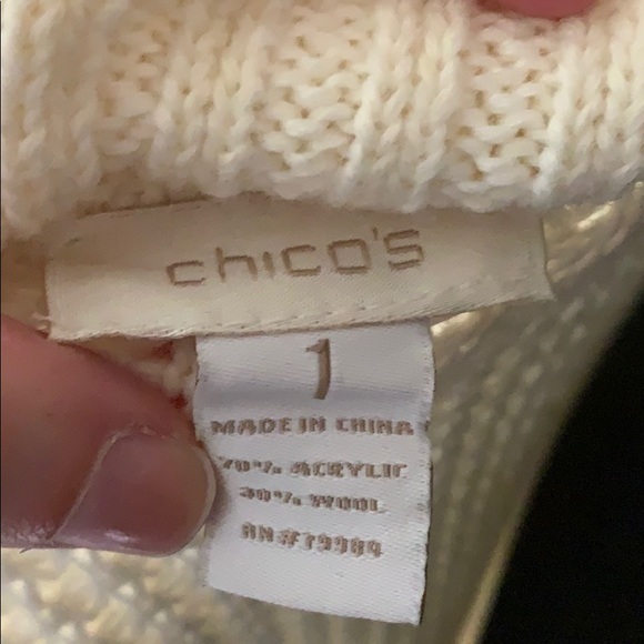 Chicos long open knit cardigan. - Picture 3 of 6